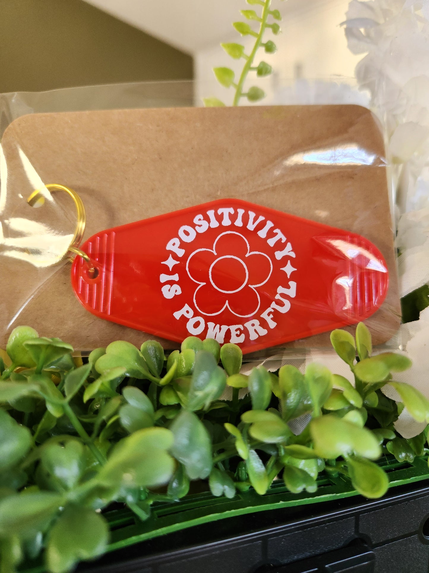 Positivity is Powerful Keychain