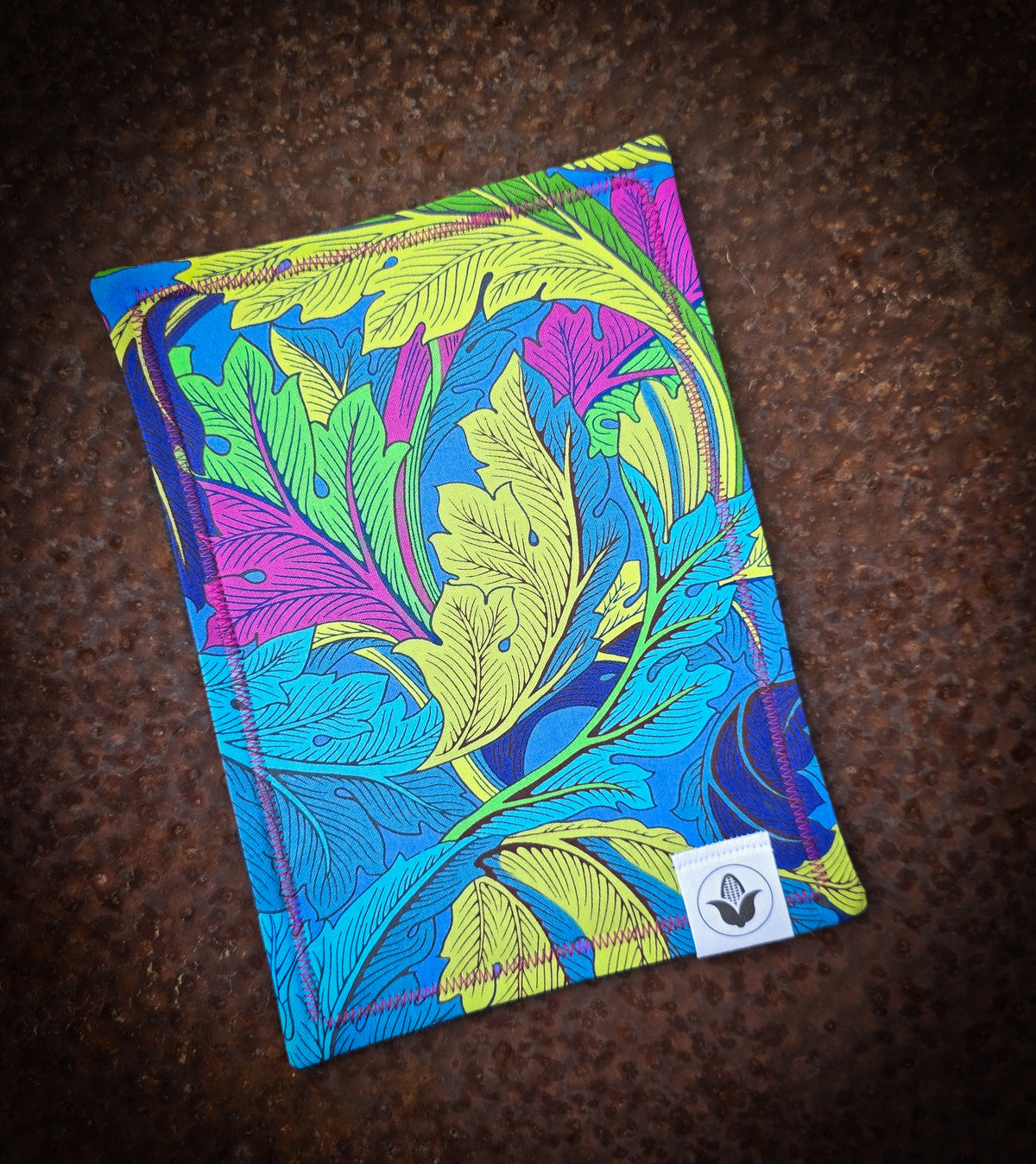 Acanthus Cobalt Handkerchief