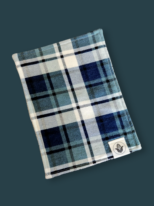 Blue Plaid Handkerchief