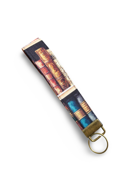 Books V2 Key Fob Wristlet Keychain