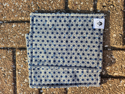 Blue Asanoha Handkerchief