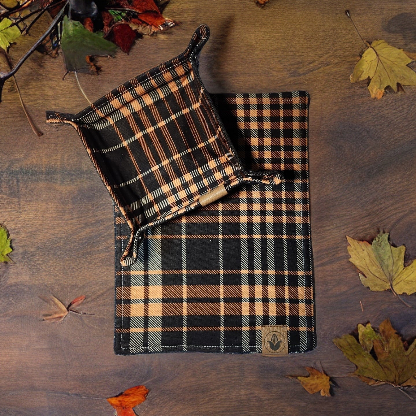 Halloween Fall Plaid Valet Tray