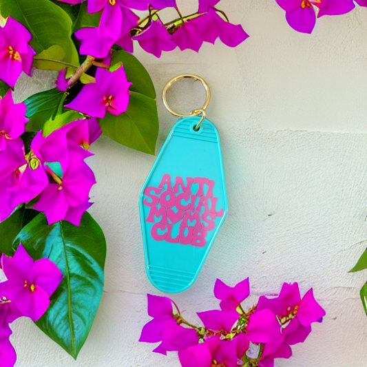 Antisocial Moms Club Motel Keychain