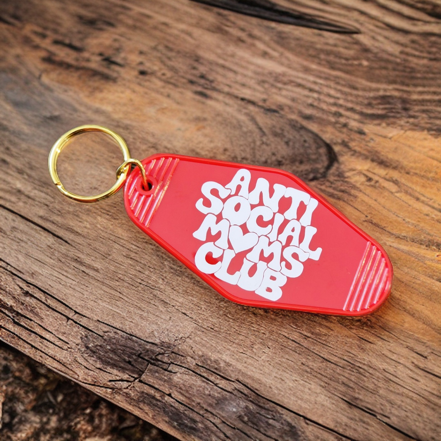 Antisocial Moms Club Motel Keychain