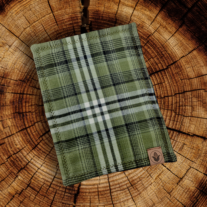 Sage Green Plaid Handkerchief