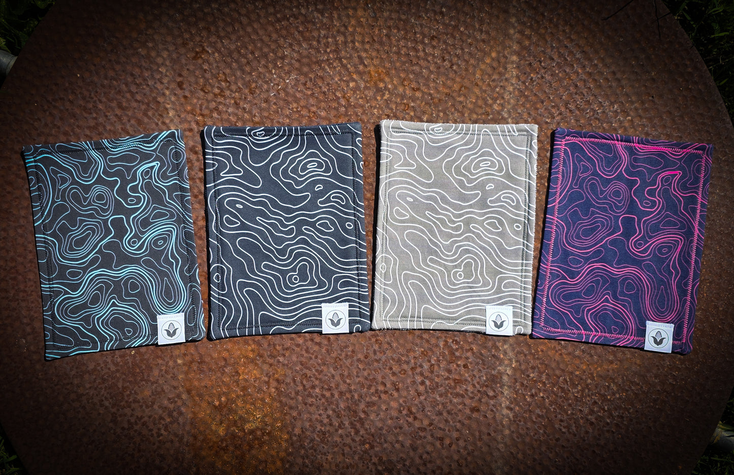 Black & White Topo Handkerchief