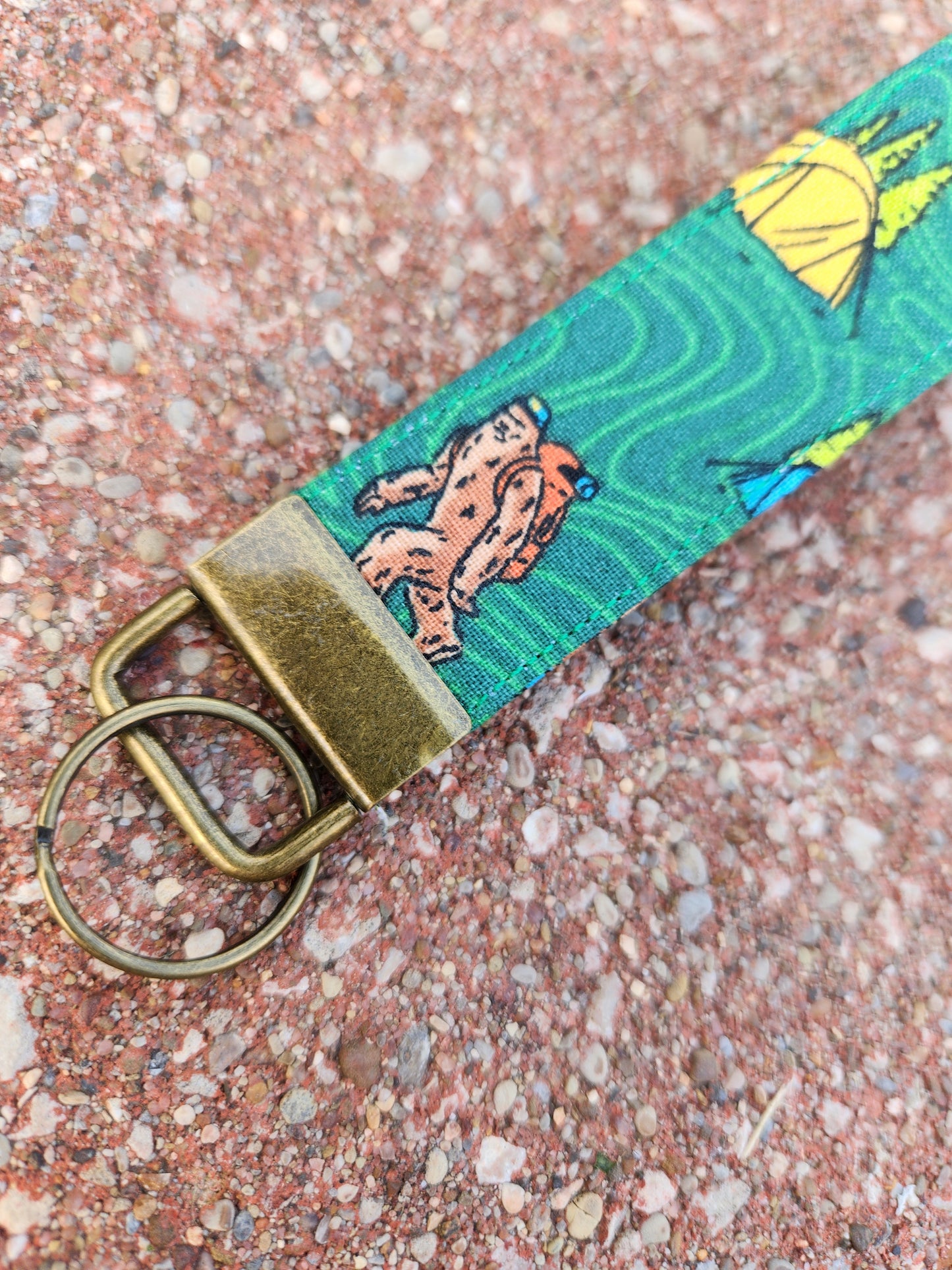 Bigfoot Topography Keyfob Wristlet