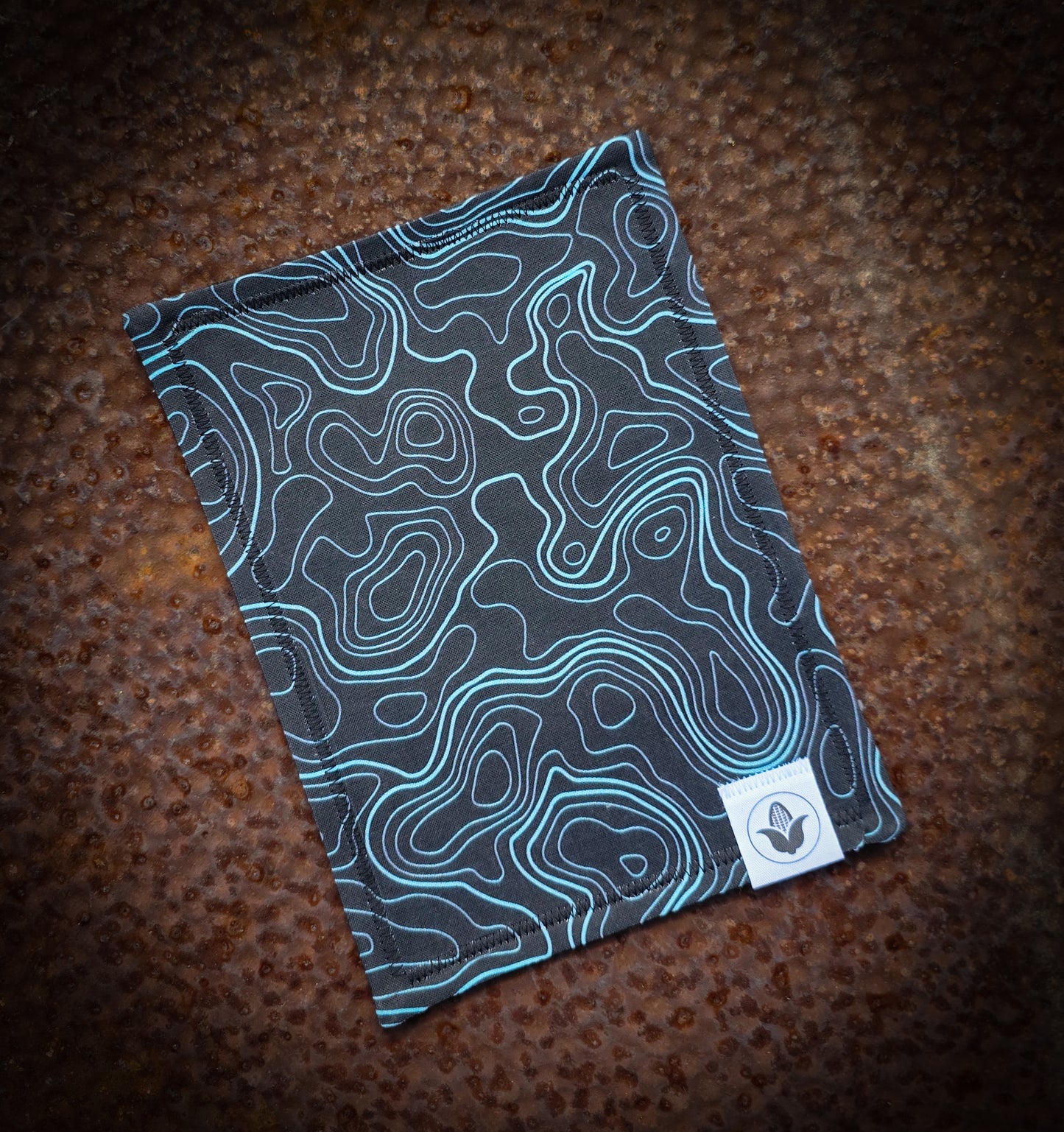 Blue and Black Topo Handkerchief
