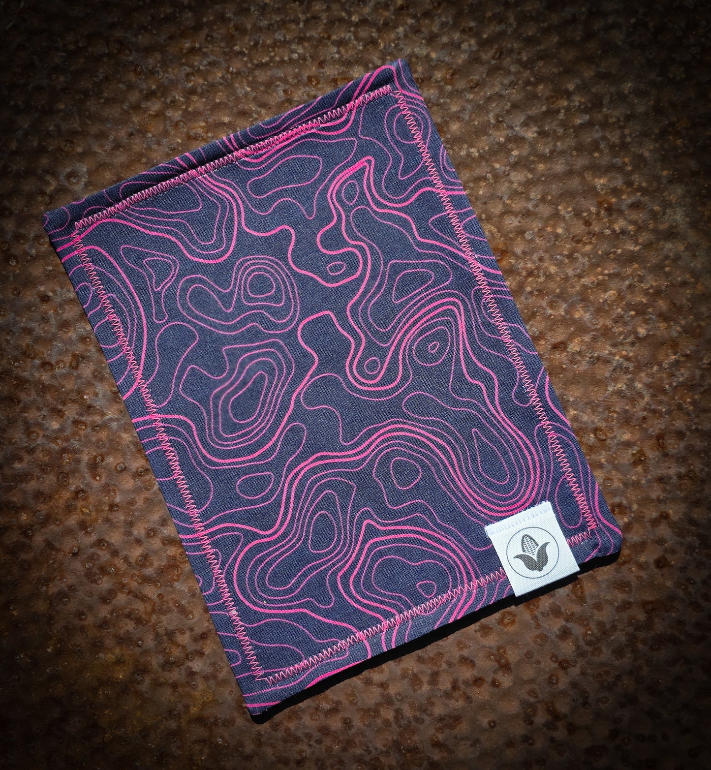 Pink & Purple Topo Handkerchief