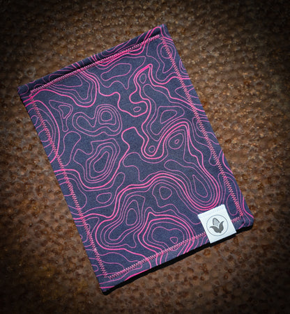 Pink & Purple Topo Handkerchief