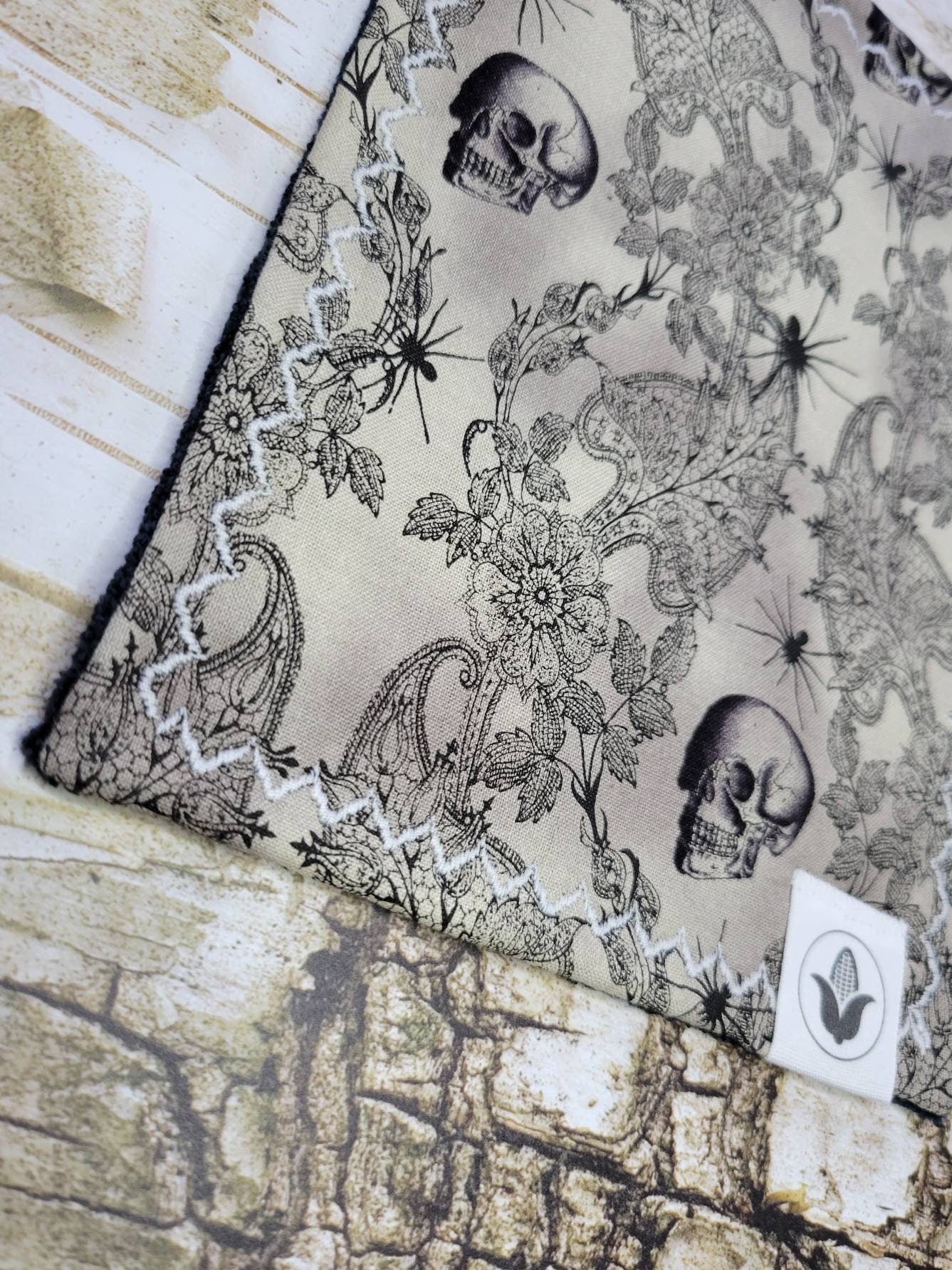 Fancy Skulls Halloween Handkerchief