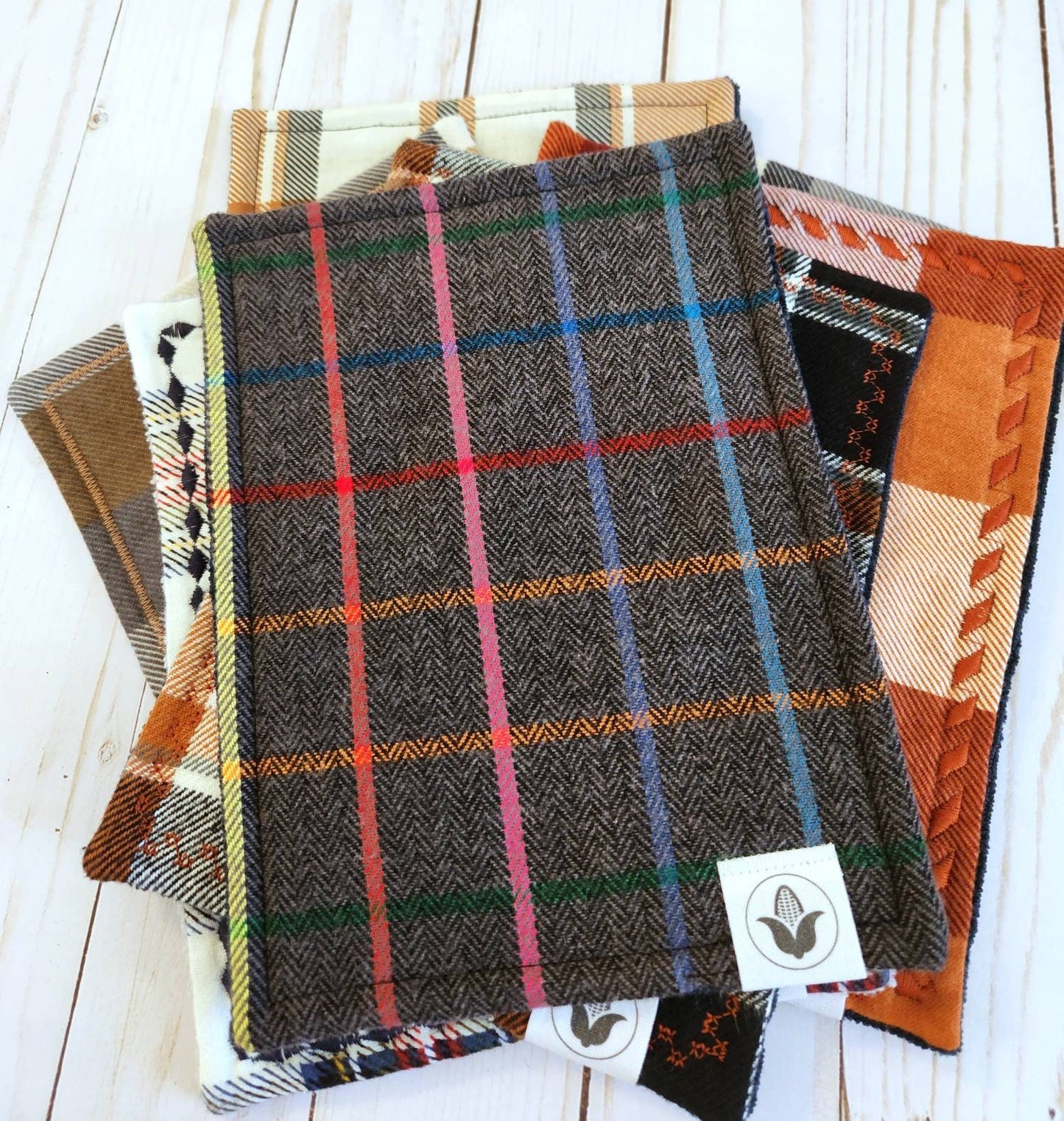 Rainbow Plaid Handkerchief