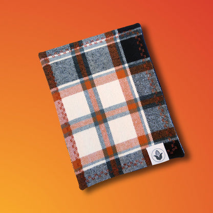 Orange & Black Plaid Handkerchief